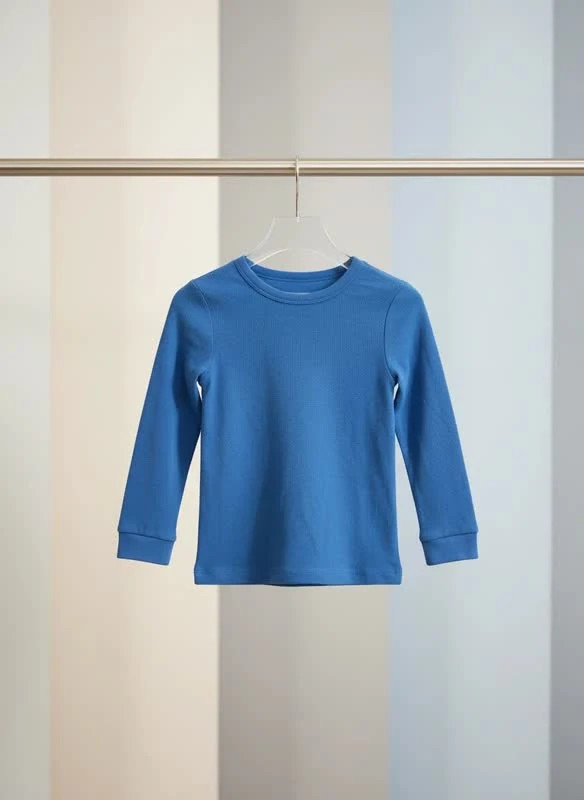 تیشرت آستینبلند بچگانه مدل “Blue Basic”
