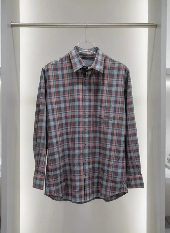 پیراهن مردانه والبوش آلمان چهارخانه آستین‌بلند مدل “Urban Plaid”