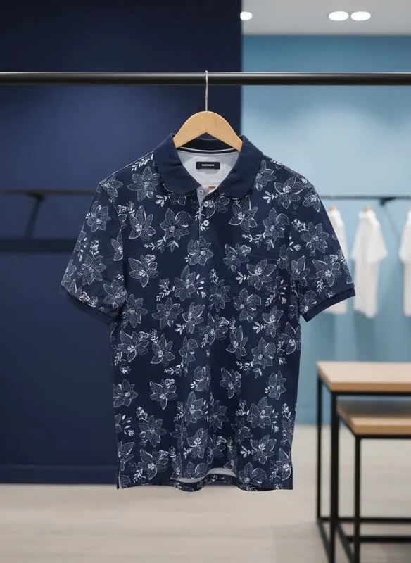 تیشرت والبوش آلمان طرح گل مدل “Navy Bloom”