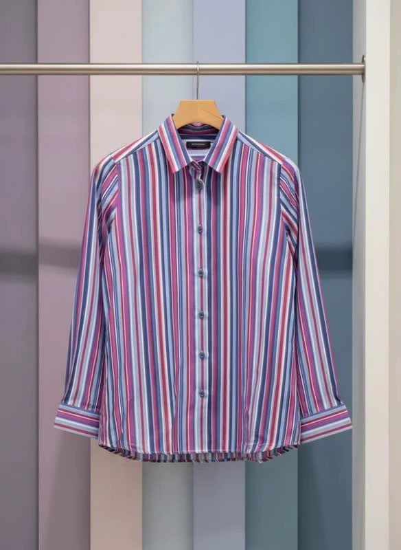 پیراهن راهراه مردانه مدل والبوش آلمان“Pastel Stripe”