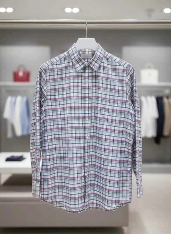 پیراهن چهارخانه مردانه والبوش آلمان مدل “Urban Pastel Check”