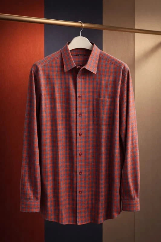 پیراهن مردانه والبوش آلمان مدل “Crimson Check”