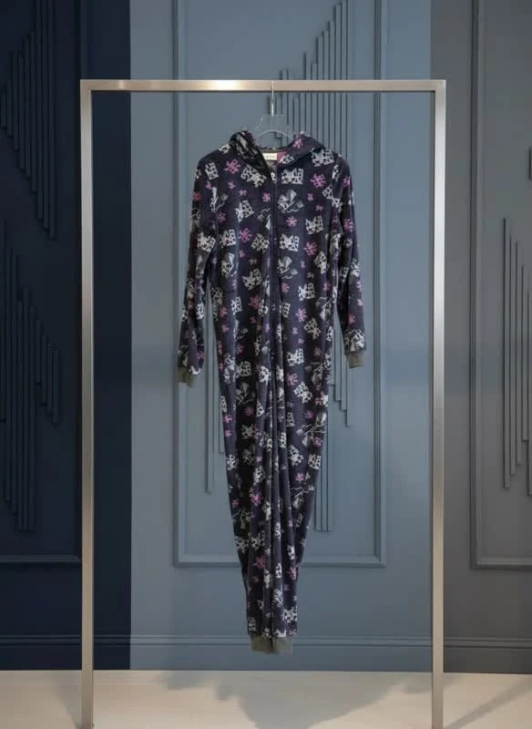 سرهمی زنانه مدل “Midnight Blossom Jumpsuit”