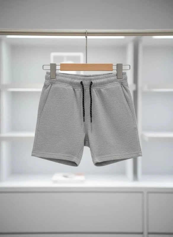شلوارک بچگانه مدل Mini Basic Gray