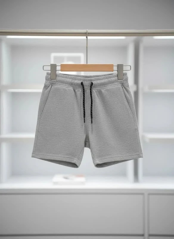 شلوارک بچگانه مدل Mini Basic Gray