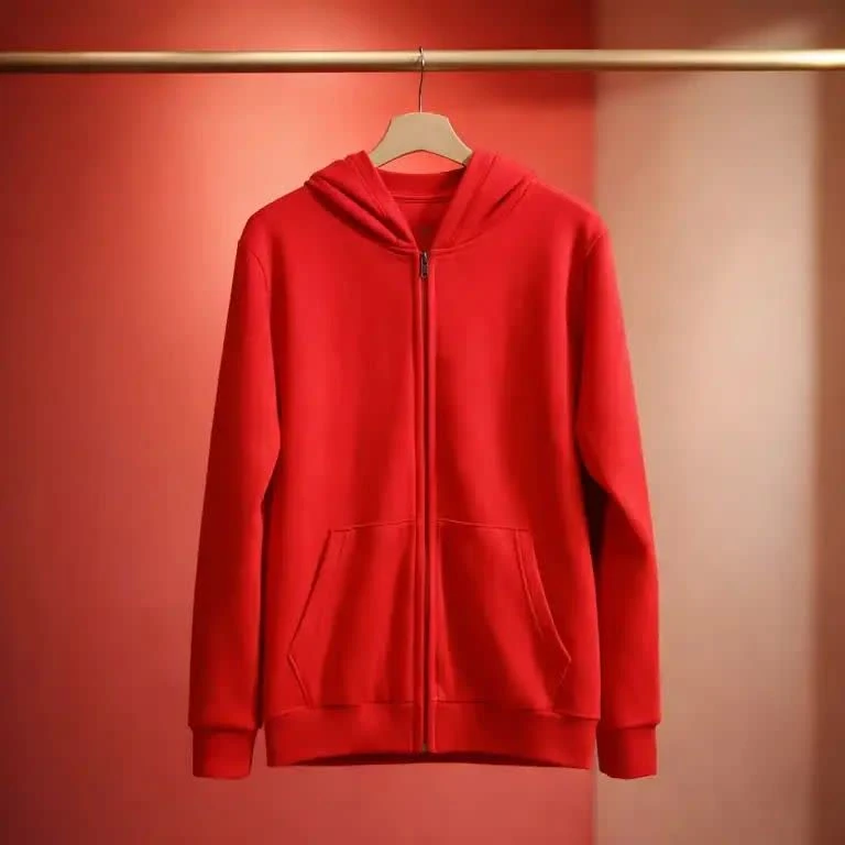 هودی بچگانه زیپ‌دار قرمز مدل Crimson Zip-Up