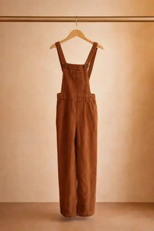 سرهمی نوجوان قهوهای مدل Brown Teen Overall