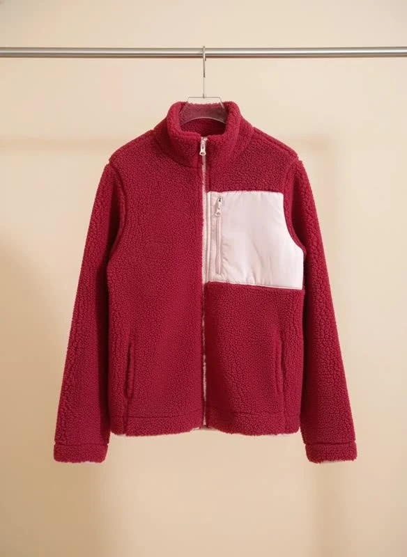 کاپشن/سویشرت تدی بچگانه مدل Berry Cozy