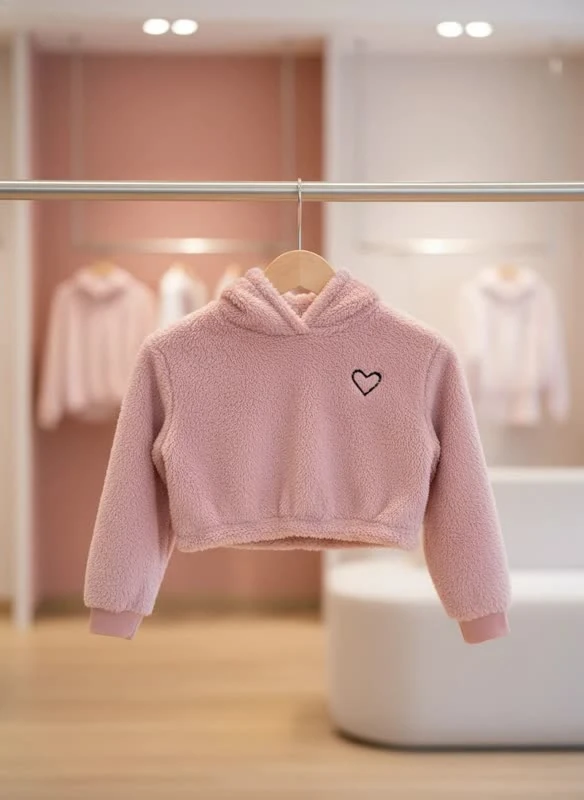 هودی بچگانه تدی مدل Pink Love
