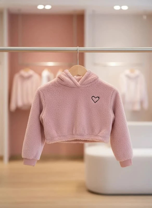 هودی بچگانه تدی مدل Pink Love