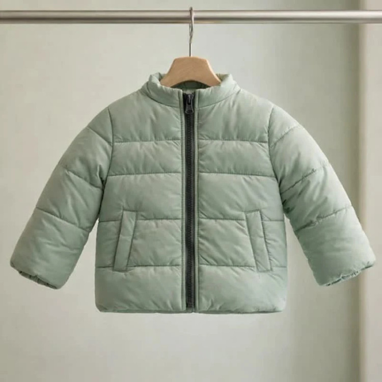 کاپشن پفدار بچگانه سبز کمرنگ مدل Mint Breeze