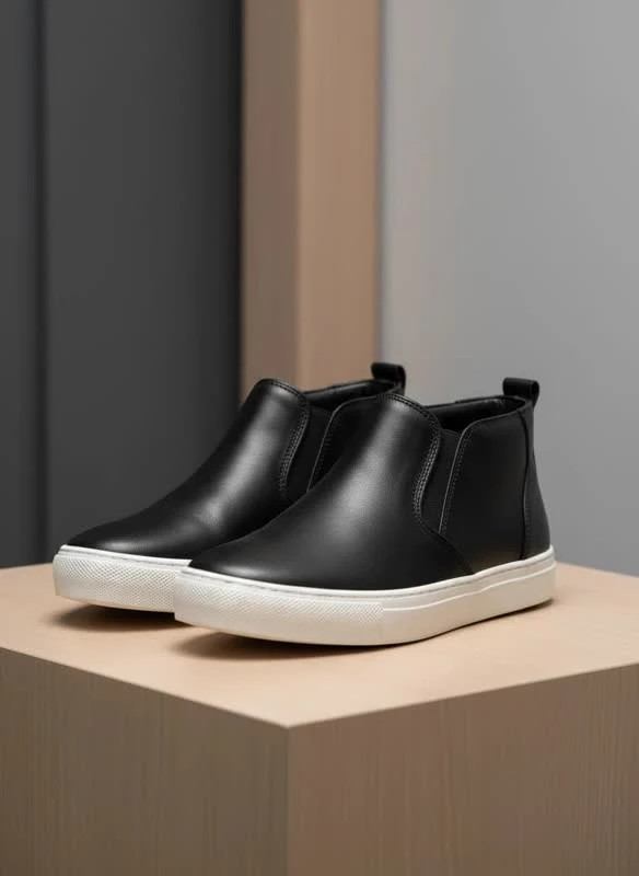 نیمبوت زنانه مدل Black Casual Slip-On