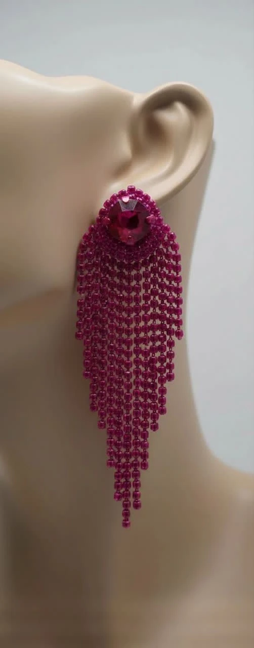 گوشواره زنانه مدل Ruby Cascade Fringe