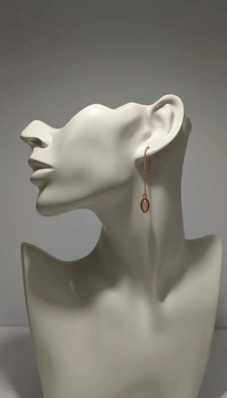 گوشواره زنانه مدل Amber Chain Drop