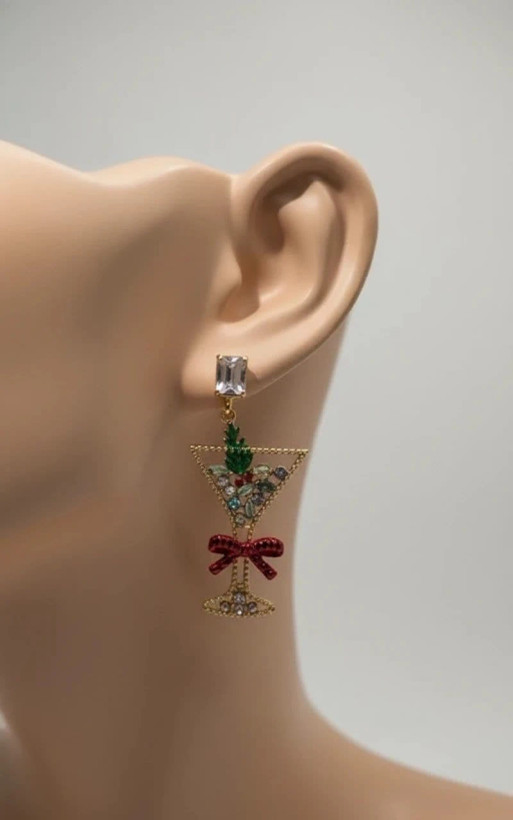 گوشواره زنانه مدل Elegant Cocktail Charm