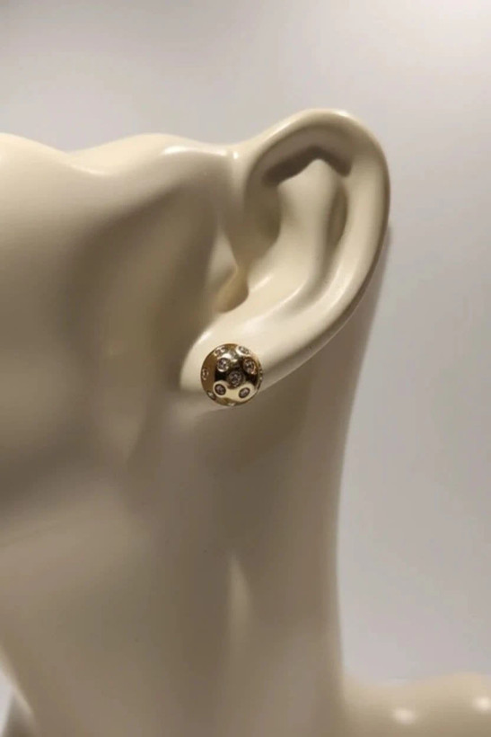 گوشواره زنانه مدل Golden Dot Stud