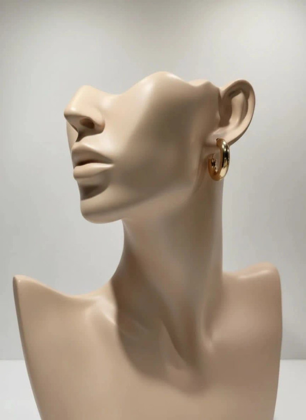 گوشواره زنانه مدل Classic Smooth Hoop