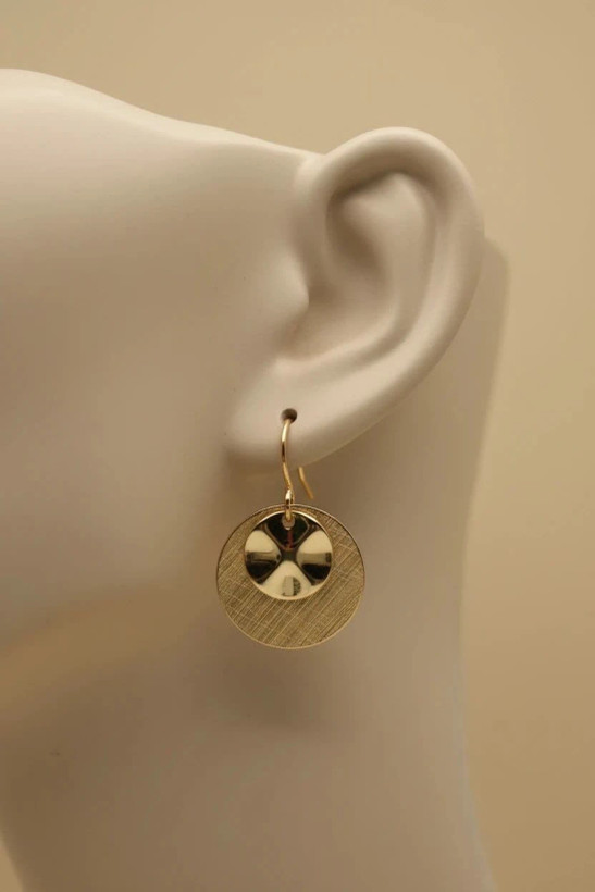 گوشواره زنانه مدل Golden Circle Charm
