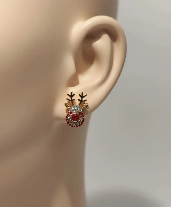 گوشواره زنانه مدل Elegant Reindeer Charm