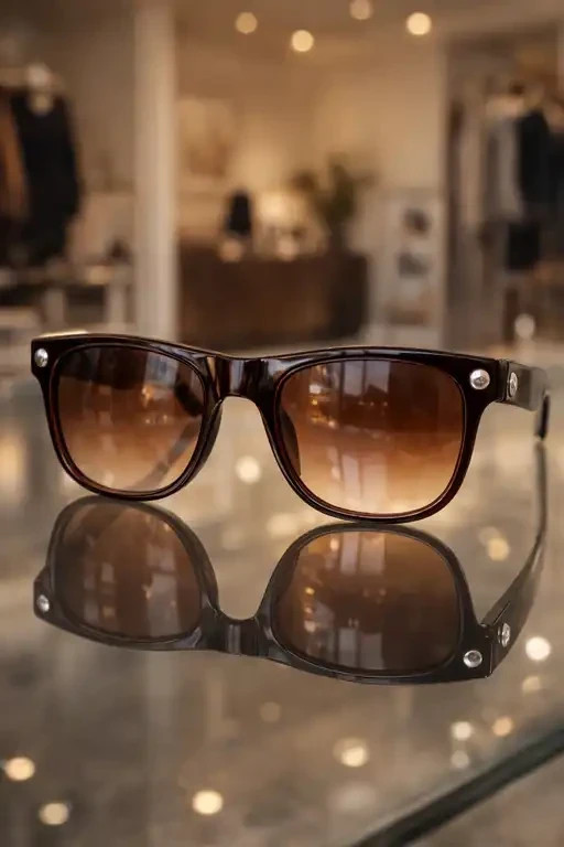 Amber Retro Square عینک آفتابی