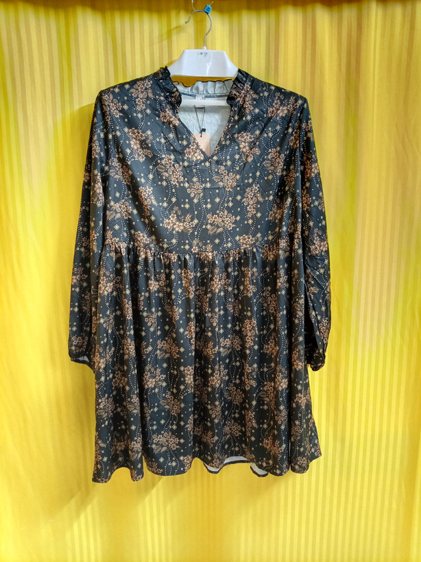 پیراهن زنانه مدل “Dusty Blue Floral Dress”