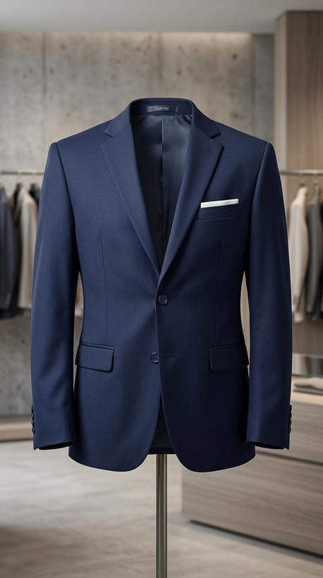 کت و شلوار و جلیقه مردانه سرمهای کلاسیک – Classic Navy Blue Blazer