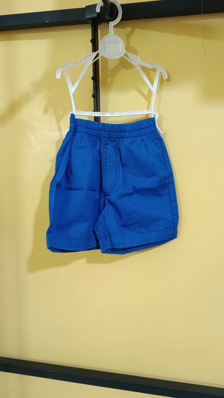 شلوارک کتان پسرانه (آبی کاربنی) – Men’s Summer Chino Shorts